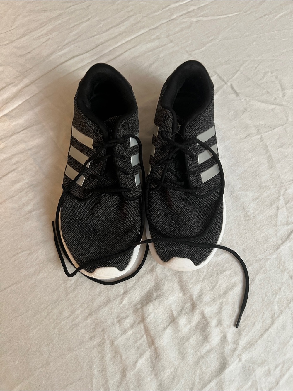 adidas Black and White Women’s Running Sneakers Size 8.5
